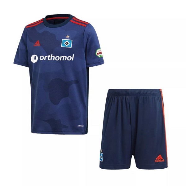 Camiseta Hamburgo S.V Replica Segunda Ropa Niños 2020/21 Azul